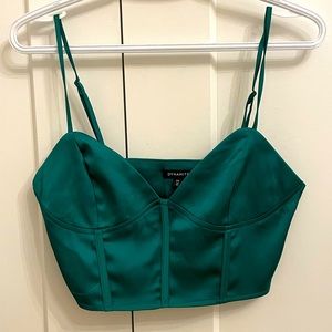 Dynamite satin crop top